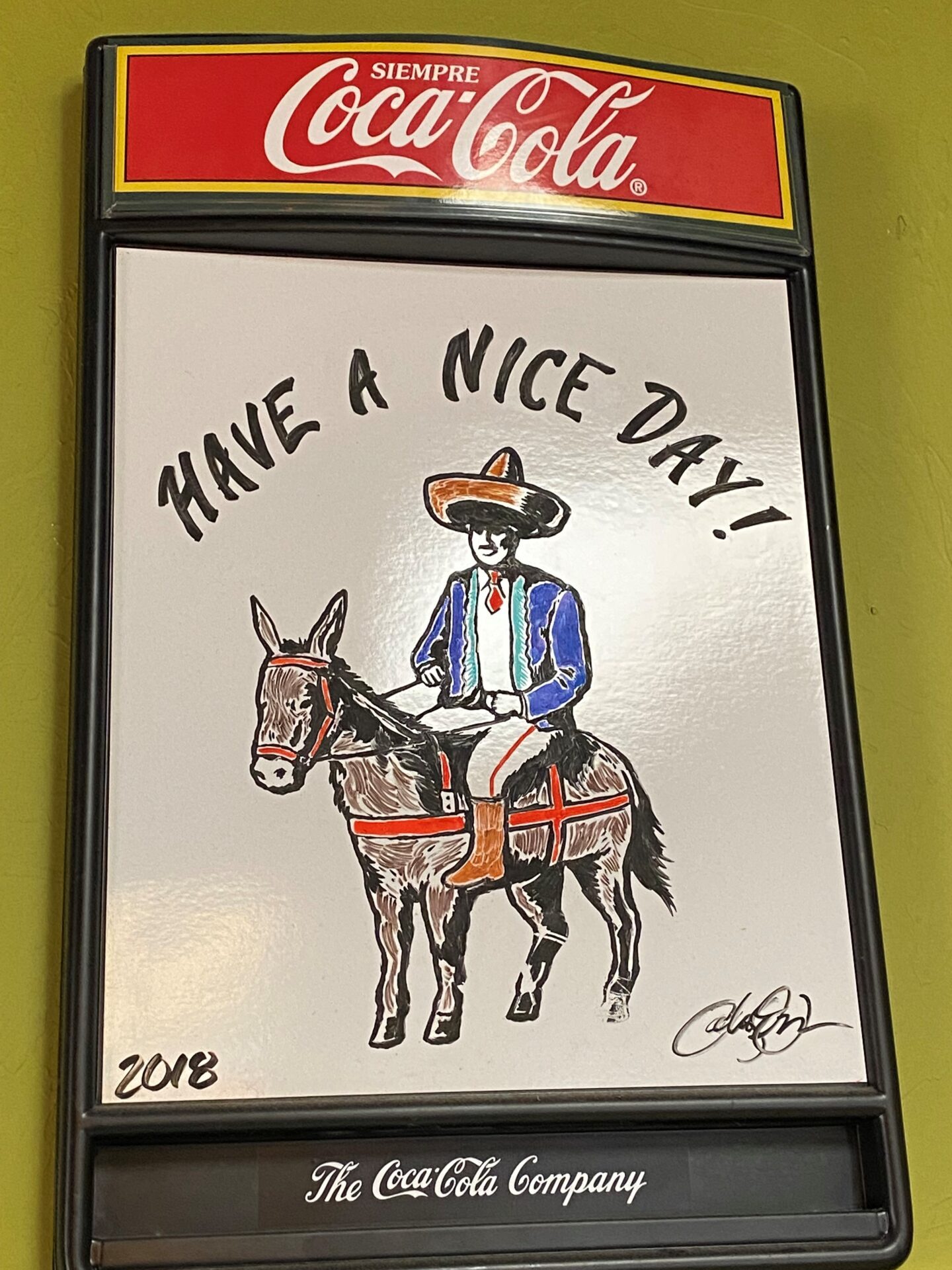 El Puente 9 sign saying have a nice day
